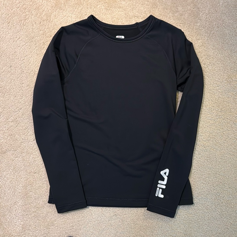 Fila Long Sleeve Polyester/Spandex Black